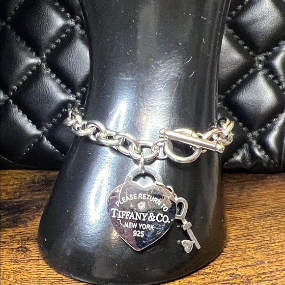 Silver Heart Charm Bracelet and Necklace Set - Picture 3 of 11